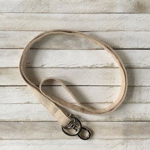 Natural Linen Lanyard
